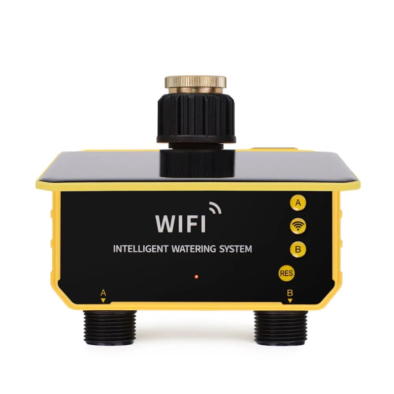 Timer Dual Outlet - Sterownik nawadniania WiFi zasilany energią słoneczną,